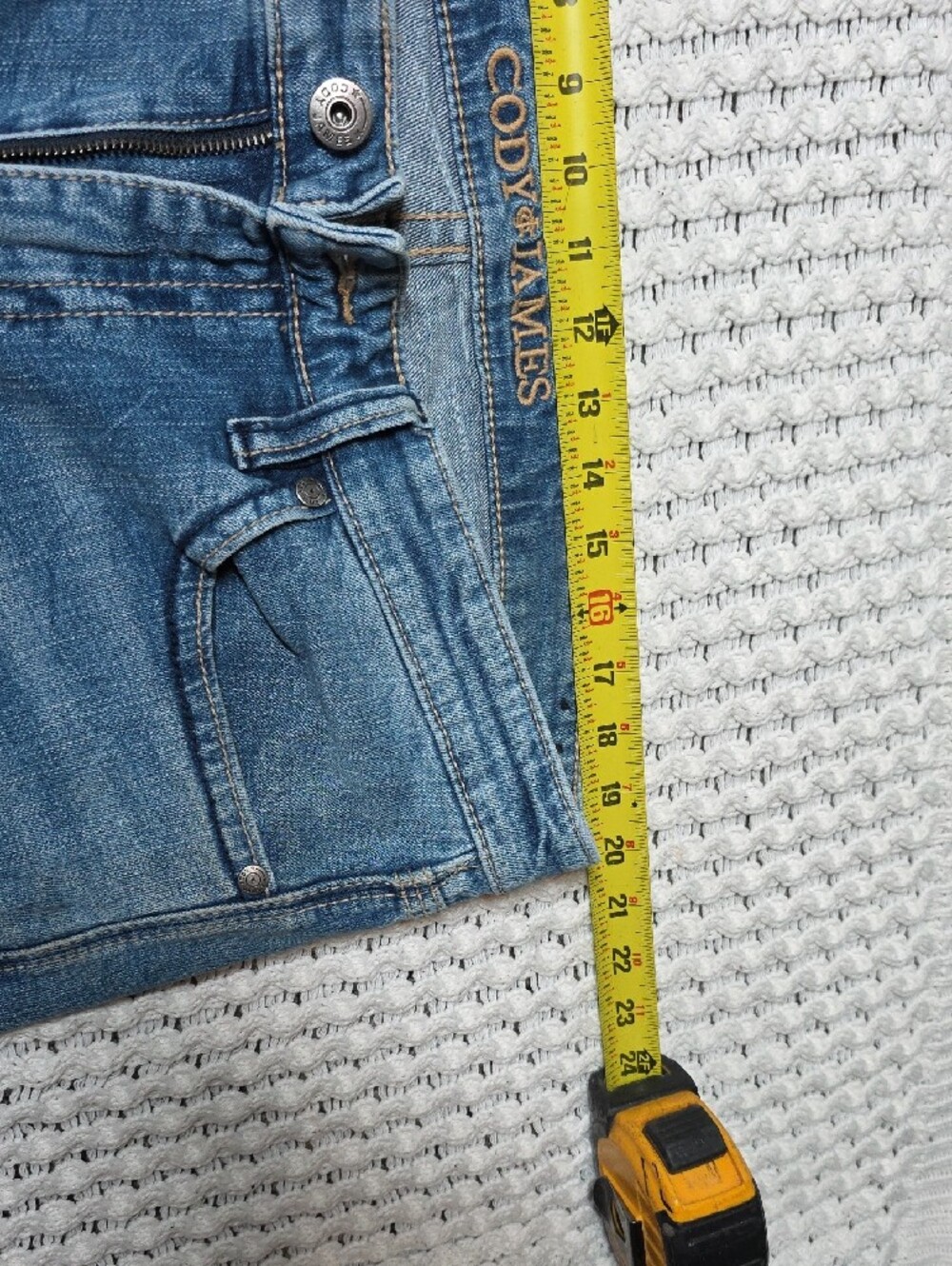 Cody James Men's Slim Straight Jeans in Light Blue 36x32 - Picture 6 of 7